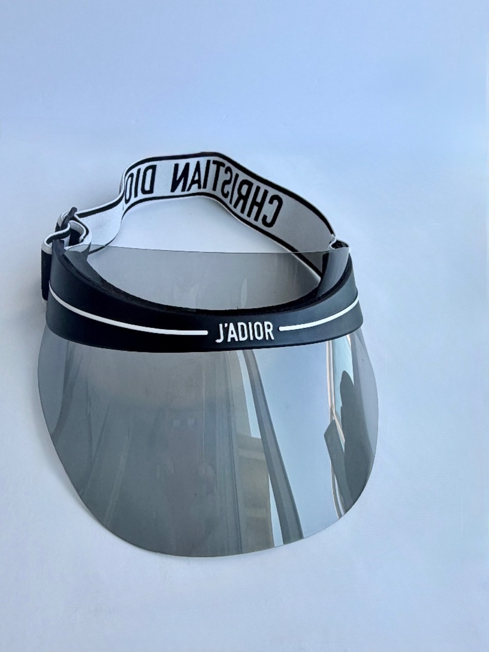 Dior J’Adior Black & Transparent Visor Hat – Authentic Designer Accessory
